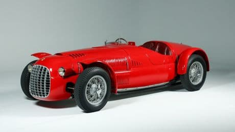 Oldest Ferrari car in existence built in the 1940s with open top sells at auction for record price of £6.3million