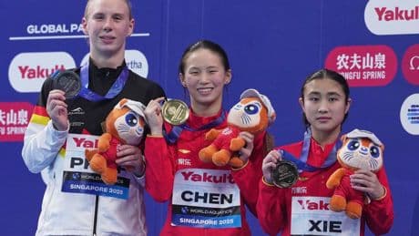 WM in Singapur: Überraschung im Wasserspringen: Pfeif gewinnt WM-Silber