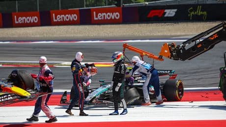 What Max Verstappen told ‘f****** idiot’ Kimi Antonelli after Austrian Grand Prix crash