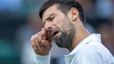 Novak Djokovic fell to his knees after controversial Wimbledon moment vs Jannik Sinner