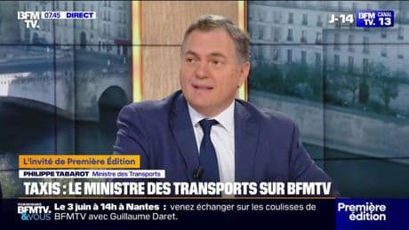 Grève des taxis: le ministre des Transports Philippe Tabarot lance "un appel au calme"