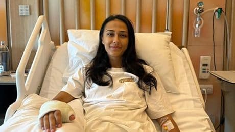 Simge Aköz, elinden operasyon geçirdi