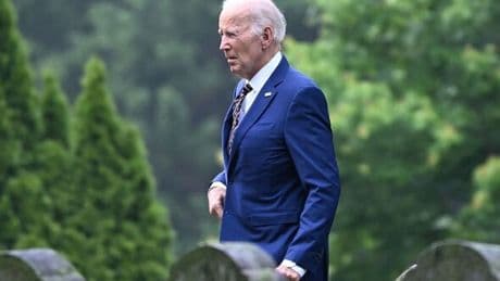 Joe Biden makes first public appearance after cancer diagnosis