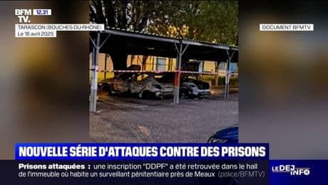 Voitures calcinées, agent pénitentiaire visé: nouvelle série d'attaques contre des prisons