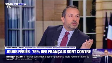 Suppression de deux jours fériés: "C'est un non-sens économique", affirme Sébastien Chenu, député RN