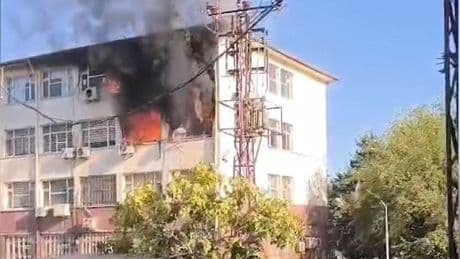 Urfa'daki Hilvan Hükümet Konağı’nda yangın