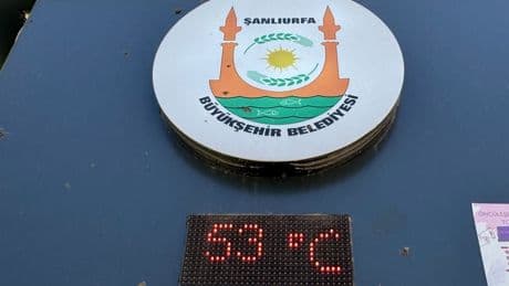 Urfa'da termometreler 53 dereceyi gösterdi