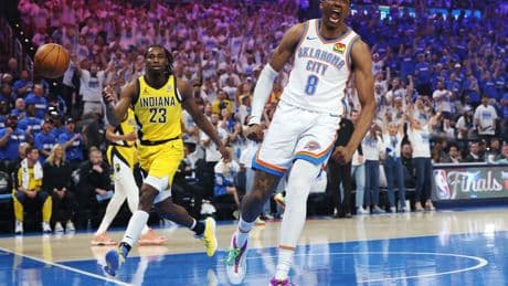 Oklahoma se queda a un paso del anillo gracias a Shai y a su escudero Jalen Williams, que firma el partido de su vida con 40 puntos