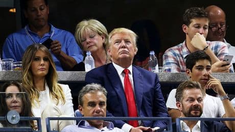 US Open ask broadcasters to not show negative reactions to Trump visit
