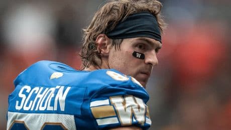Blue Bombers receiver Dalton Schoen to miss rest of season due to knee surgery