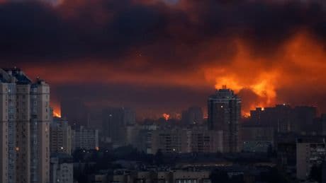 Russian Drone and Missile Strikes on Kyiv Kill at Least 14