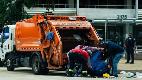 Officers Clear More Homeless People from Sites Around Washington