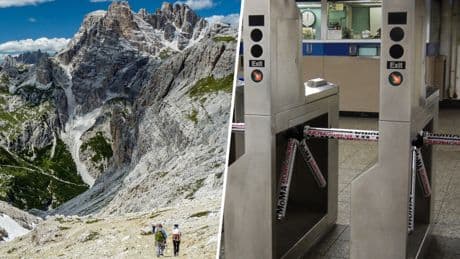 En Italia los agricultores están tan hartos de los turistas que están instalando tornos en las montañas. Literalmente