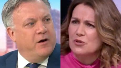 GMB hosts Susanna Reid and Ed Balls lock horns in heated fly-tipping debate
