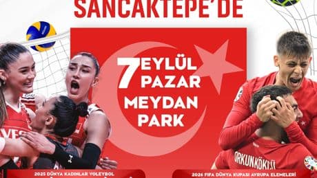 Sancaktepe’de milli maç heyecanı dev ekranda yaşanacak