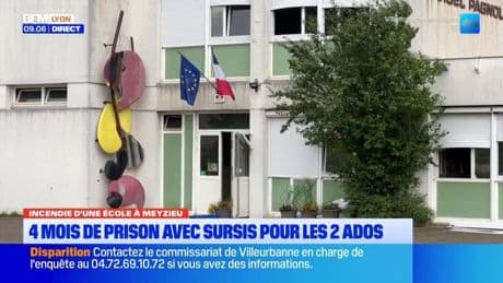 Meyzieu: quatre mois de prisons avec sursis pour les deux mineurs qui avaient mis le feu à l'école