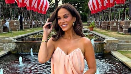 Vicky Pattison’s £38 chiffon pink maxi dress is perfect pick for summer wedding looks