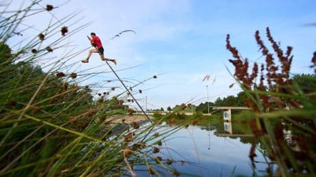 'You get to fly': Why Dutch athletes pole vault over canals
