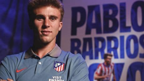 Barrios: “Mi deseo es levantar un título con el Atlético”