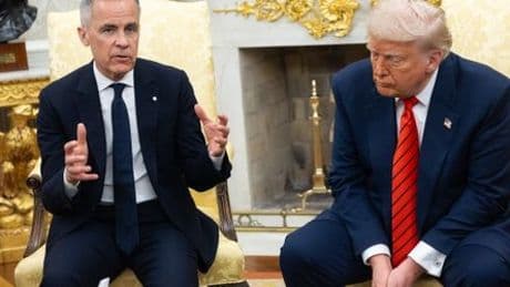 Kanadas neuer Premier Mark Carney im Weißen Haus: Als hätte er Donald Trump den Stachel gezogen
