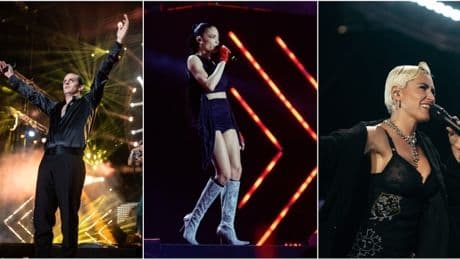 Concertone, le pagelle dei look: Achille Lauro (8) classico, Noemi scintillante (9), Brancale in pizzo (6.5), la maxi-coda di Elodie (8), Arisa (6) scura