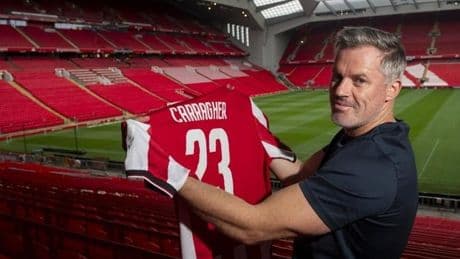 El Athletic reconoce a la leyenda del Liverpool Jamie Carragher como One Club Man de 2025
