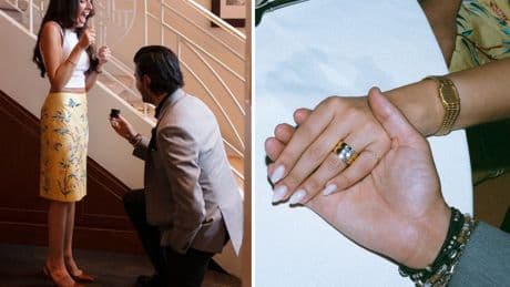 A couple went to Africa on their 5th date. Now they're engaged, and the bride-to-be has a custom ring that nods to that trip.