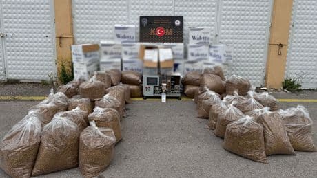 Kütahya'da 'kaçak sigara' operasyonu: Çok sayıda gözaltı