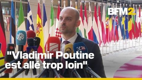 Ukraine, Gaza, droits de douane...Le ministre Jean-Noël Barrot s'exprime depuis Bruxelles