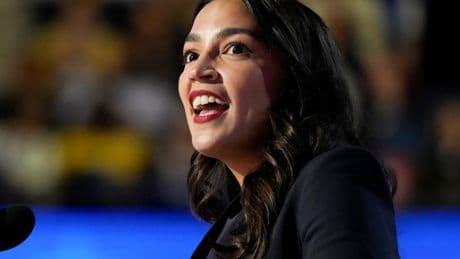 AOC viewed positively by more Americans than Trump or Harris, poll finds