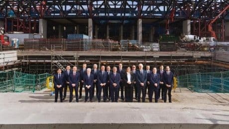 Foto actualizada de la junta directiva del Barça ante las obras del Spotify Camp Nou
