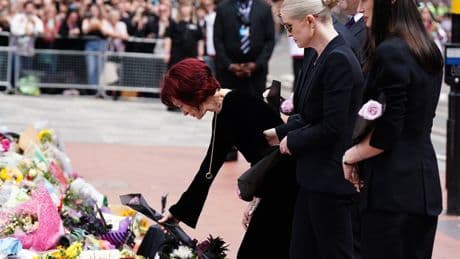 Sharon Osbourne lays flowers at Ozzy memorial ahead of husband’s funeral