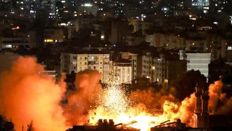 Israel Bombs Beirut Outskirts, Citing Hezbollah Drone Workshops