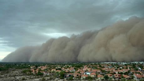 Giant wall of dust surges through Phoenix, leaving thousands without power