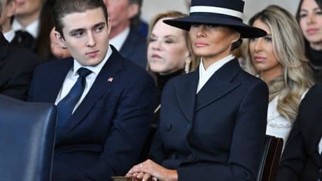 Melania Trump slams online rumors that Trump’s vendetta against Harvard is due to Barron