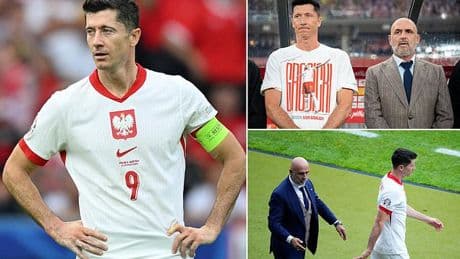 Robert Lewandowski 'considers stunning U-turn FIVE days after quitting Poland national team' - as head coach resigns following star accusing him of 'betrayal'