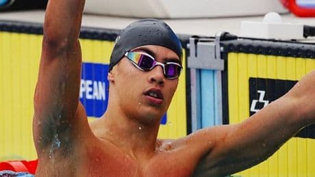 Luca Hoek, oro europeo júnior de natación y récord de España en 100 m libre