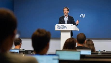El PP rechaza el reto de PSOE y Vox de presentar una moción de censura porque solo serviría de &quot;balón de oxígeno&quot; al Gobierno