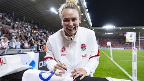 Meet the England star who is the 'glue' binding Women's Rugby World Cup bid together after Red Roses made dominant start by hammering USA