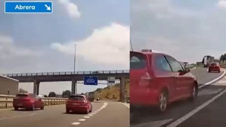 Un coche se incorpora al carril de salida de una autopista de Barcelona a última hora, casi provoca un accidente, pero lo que más enfada es el comentario de la conductora: “Estoy flipando”