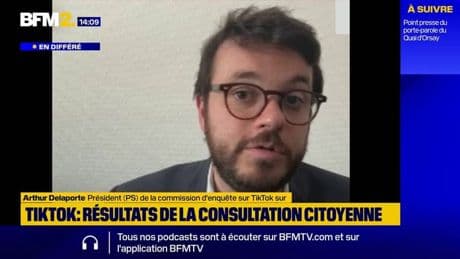 "Tiktok est le réseau social le plus efficace pour maintenir l'attention" des jeunes sur la plateforme, assure Arthur Delaporte (PS)