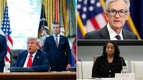 Trump's unprecedented Fed governor sacking triggers markets