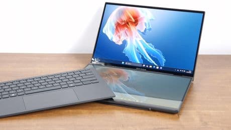 Finden wir richtig cool: Asus ZenBook Duo mit zwei OLED-Screens