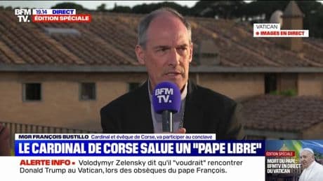 Mort du pape François: pour le cardinal de Corse, il était "un pape libre"