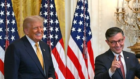 Mike Johnson hits iconic Nashville bar, blasts Dems for 'lying' about Trump's agenda
