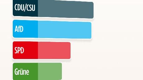 Sonntagsfrage - Für diese Partei sieht es nicht gut aus