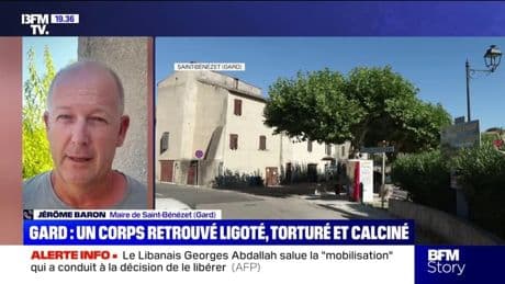 Corps d'un homme torturé retrouvé près de Nîmes: "Le jeune homme n'est pas connu de notre village, ce n'est pas quelqu'un de chez nous", indique le maire de Saint-Bénézet