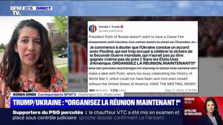 Paix en Ukraine: Donald Trump demande à la Russie et à l'Ukraine "d'organiser la réunion maintenant"