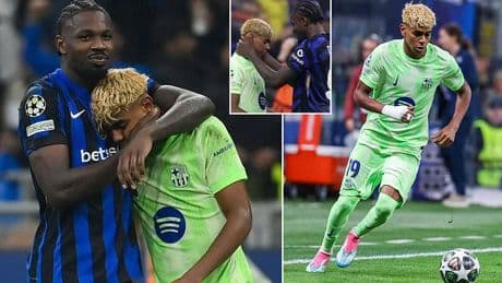 Inter Milan star brutally mocks Lamine Yamal in now-deleted Instagram story - after his side's historic Champions League triumph over Barcelona