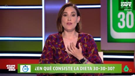 Boticaria García, nutricionista: ''La 'dieta 30-30-30' es una rutina matutina, no tiene ningún tipo de restricción y tampoco obliga a contar calorías''